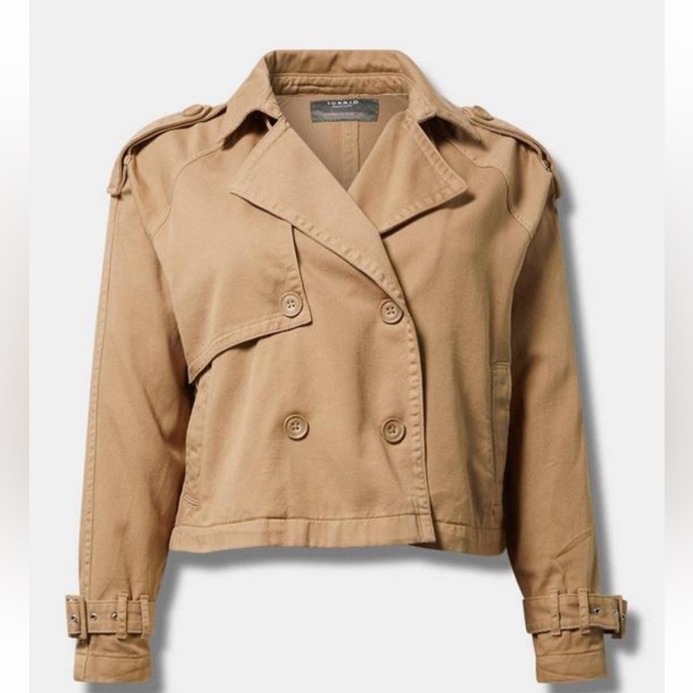 NWT Torrid Lightweight Twill Crop Jacket - 2X